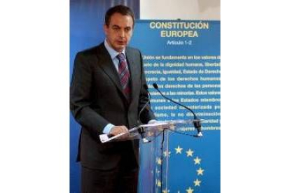 José Luis Rodríguez Zapatero,  tras el Consejo Europeo