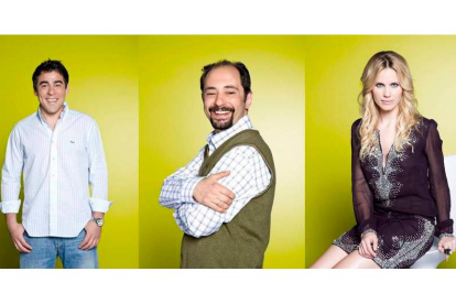 Pablo Chiapella (Amador), Jordi Sánchez (Antonio Recio) y Vanesa Romero (Raquel).