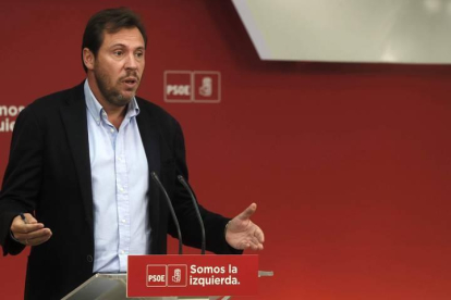 El portavoz de la Ejecutiva del PSOE, Óscar Puente