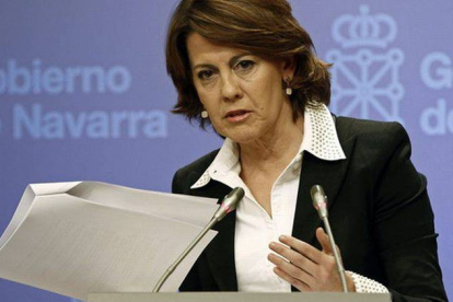 La presidenta del Gobierno de Navarra, Yolanda Barcina, en una foto de archivo.