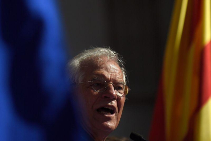 Josep Borrell, durante su discurso.