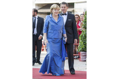 Angela Merkel y su marido, en una imagen de archivo.