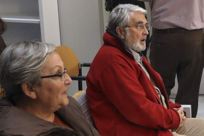 María V. Gómez y José Ramón Teijelo, en el juicio celebrado hace un año en la Audiencia Nacional. EFE