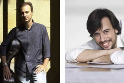 El violonchelista donostiarra Iagoba Fanlo y el pianista grancanario Iván Martín.