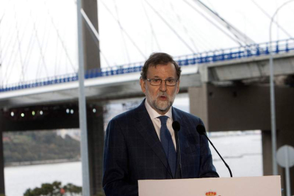 Rajoy, en su último acto público de 2017. SALVADOR SAS