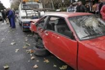 Estado en el que quedó el vehículo siniestrado tras el accidente ocurrido