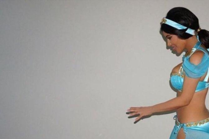 Kim Kardashiam, como una princesa Disney.