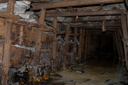 Interior de la mina Caleyo. LUISFER IGLESIAS