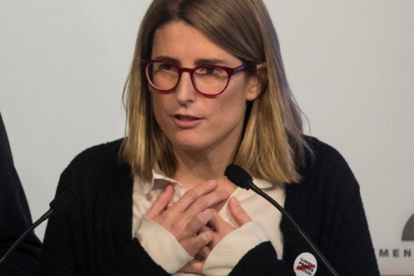 Elsa Artadi, durante una comparecencia en el Parlament.