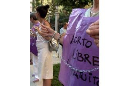 Imagen de la manifestación pro derecho al aborto, el mes pasado