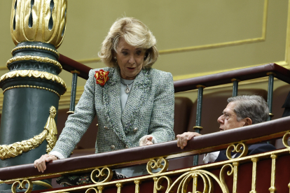 La expresidenta del Senado y de la Comunidad de Madrid Esperanza Aguirre. EFE/ CHEMA MOYA