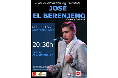 Cartel de la actuación de 'El berenjeno'. DL