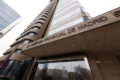 Imagen de archivo de la fachada de la Audiencia Provincial de Madrid.