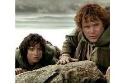 Dos de los hobbit protagonistas de la popular película de Peter Jackson