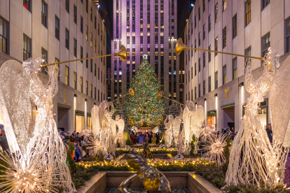 El emblemático árbol navideño de Rockefeller Center en Manhattan, Nueva York. FOTO CEDIDA POR CIVITATIS