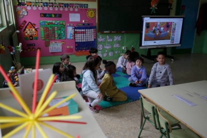 Imagen de un aula de Infantil del colegio. FERNANDO OTERO PERANDONES