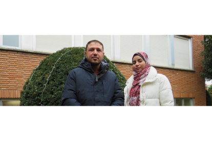 Ramzi y Needa, refugiados de Gaza en León. SAN JUAN DE DIOS
