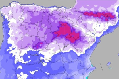 Previsión de bajas temperaturas (-10 grados) en determinadas áreas de León. METEORED