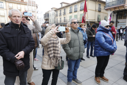 Protesta en Astorga para exigir el impulso a la Ruta de la Plata. RAMIRO