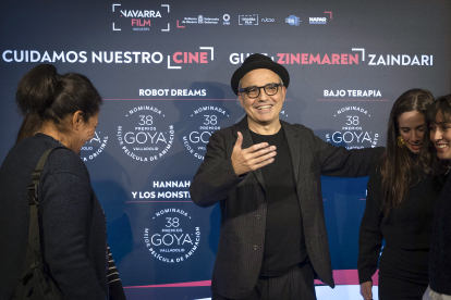 Berger durante su participación en el photocall con motivo de la proyección en Pamplona del film en los 38 Premios Goya. EFE/VILLAR LÓPEZ