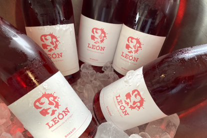 Botellas de vino de la DO León.
