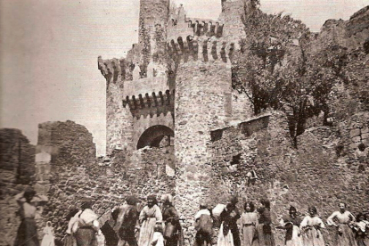 Castillo de los templarios de Ponferrada en una fecha sin datar.