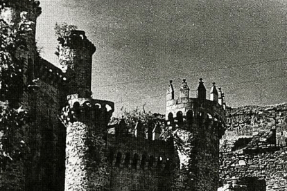 Castillo de los Templarios de Ponferrada en una fecha sin datar.