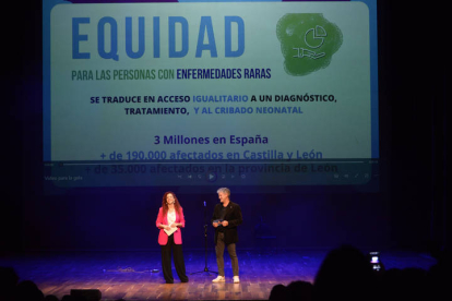 Sonia Díez y Rafa Guerra, en la presentación de la gala de Aler