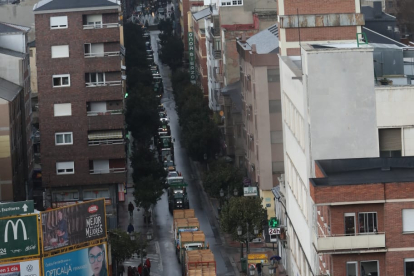 Los tractores recorren las calles de Ponferrada.