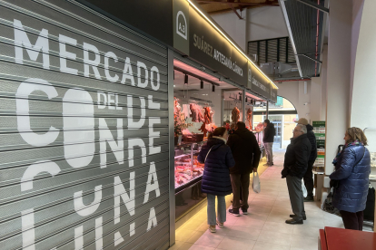 El mercado del Conde Luna estrenó este viernes la primera fase de las nuevas instalaciones.