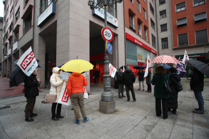 Los trabajadores del sector bancario se movilizan en León