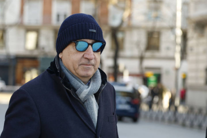 El empresario Juan Carlos Cueto a su llegada a la Audiencia Nacional en Madrid para comparecer ante el juez, este miércoles.