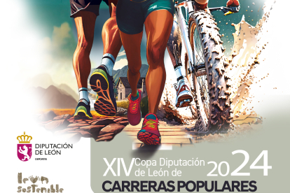 Cartel de la Copa Diputación de León de Carreras Populares.