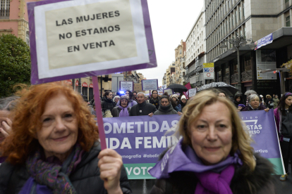 Manifestación del Movimiento Feminista de León.