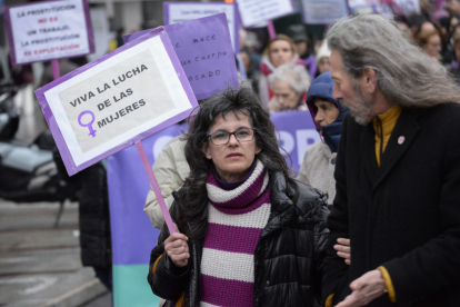 Manifestación del Movimiento Feminista de León.