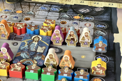 Detalle del juego de mesa 'Jerusalem'.