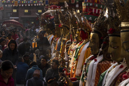 Festival Samyak Mahadan en Nepal.