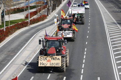 Los tractores vuelven este domingo a circular por el centro de Madrid en un nuevo acto de protesta impulsado por la organización Unión de Uniones.