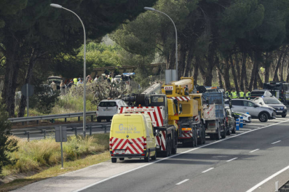 Los guardias civiles miembros del Grupo de Acción Rápida (GAR) que fueron arrollados esta madrugada por un camión articulado en la AP-4, a la altura de Los Palacios y Villafranca (Sevilla), realizaban un control habitual contra el narcotráfico.