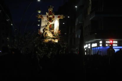 Un momento de la Procesión de la Pasión.