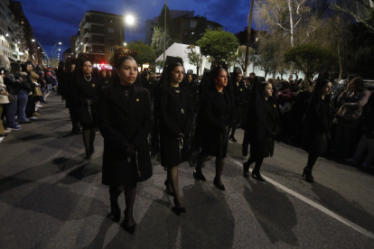 Un momento de la Procesión de la Pasión.