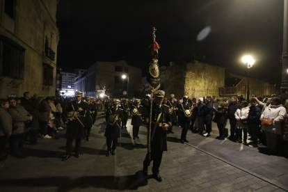 Un momento de la Procesión del Rosario de la Pasión.