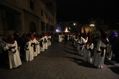 Un momento de la Procesión del Rosario de la Pasión.