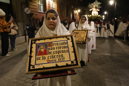 Un momento de la Procesión del Rosario de la Pasión.