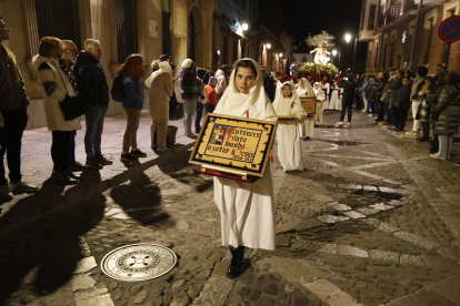 Un momento de la Procesión del Rosario de la Pasión.