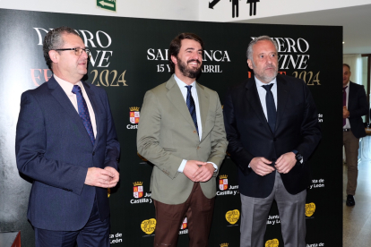 El vicepresidente de la Junta de Castilla y León, Juan García-Gallardo inauguró el congreso Duero Wine 2024 en Salamanca,