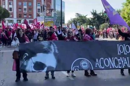Manifestación en León contra los actos de la Junta en León