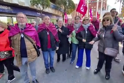 Manifestación en León para contraprogramar a la Junta