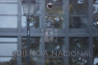 Detalle de la fachada exterior del edificio de la Audiencia Nacional de Madrid. EFE/Mariscal