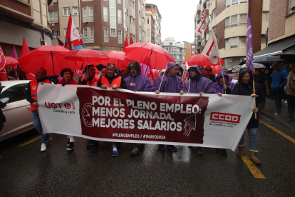 Manifestacion primero de mayo en Ponferrada.